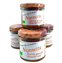 Nonnette BIO Fourrée Choco-Miel pot en Verre